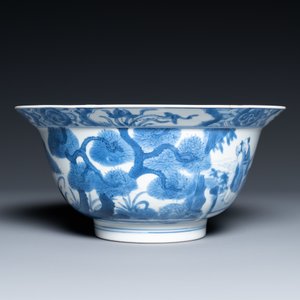 A Chinese blue and white 'klapmuts' bowl, Kangxi mark and of the period — 照片 8