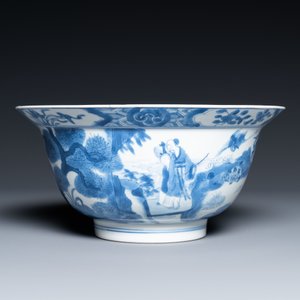 A Chinese blue and white 'klapmuts' bowl, Kangxi mark and of the period — 照片 9