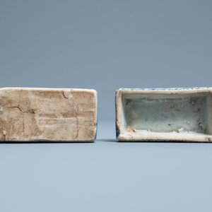 A Chinese blue and white ko-sometsuke box and cover for the Japanese market, Transitional period — 照片 7