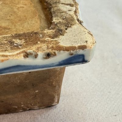 A Chinese blue and white ko-sometsuke 'Buddhist Lion' incense burner  — photo 31