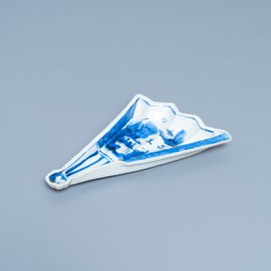A Chinese blue and white ko-sometsuke 'fan' dish for the Japanese market, Tianqi/Chongzhen — 照片 5