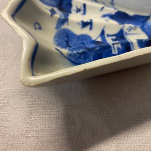 A Chinese blue and white ko-sometsuke 'fan' dish for the Japanese market, Tianqi/Chongzhen — 照片 7