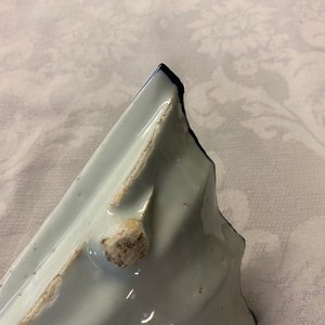 A Chinese blue and white ko-sometsuke 'fan' dish for the Japanese market, Tianqi/Chongzhen — photo 14