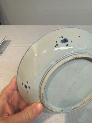 A Chinese blue and white ko-sometsuke 'horses and poem' plate for the Japanese market, Tianqi — photo 11