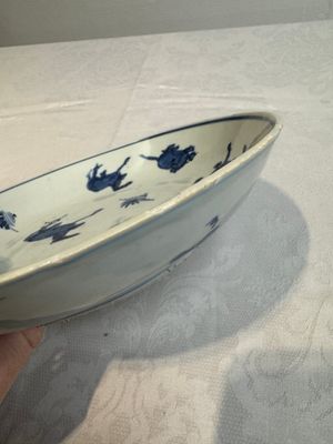 A Chinese blue and white ko-sometsuke 'horses and poem' plate for the Japanese market, Tianqi — photo 15