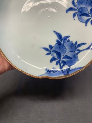 A Chinese blue and white ko-sometsuke 'peach' dish for the Japanese market, Tianqi — photo 9