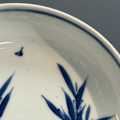 A Chinese blue and white ko-sometsuke 'Poem' saucer dish — photo 4