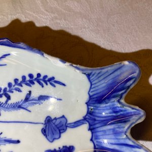 A Chinese blue and white ko-sometsuke 'twin fish' dish for the Japanese market, Tianqi — photo 4