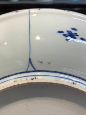 A Chinese blue and white 'kraak' dish with a lion, Wanli — photo 12