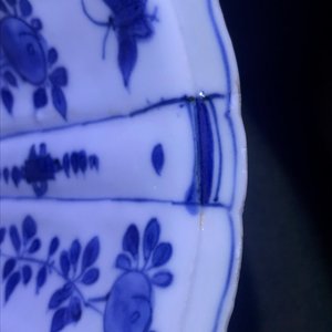 A Chinese blue and white kraak porcelain 'crow' cup, Wanli — photo 12