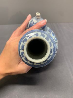 A Chinese blue and white 'kraak' porcelain kendi, Wanli — photo 5