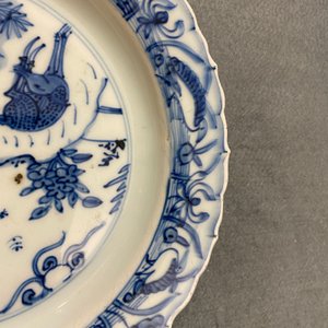 A Chinese blue and white kraak porcelain plate with deer, Wanli — photo 7