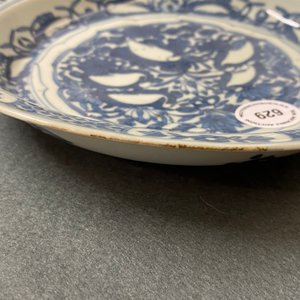 A Chinese blue and white kraak porcelain plate with egrets, Wanli — 照片 3