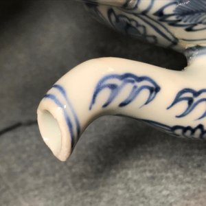 A Chinese blue and white kraak porcelain wine jug and cover, Wanli — 照片 17