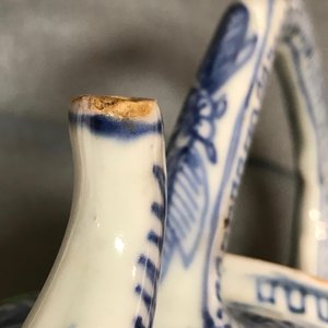 A Chinese blue and white kraak porcelain wine jug and cover, Wanli — photo 12