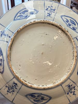 A Chinese blue and white 'kraak' 'Wang Xizhi' dish, Wanli — foto 10