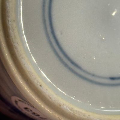 A Chinese blue and white 'Landscape' brushpot (Bitong) — photo 13