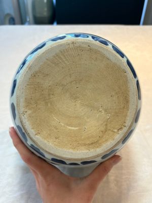 A Chinese blue and white 'Lian Sheng San Ji 連升三級' vase, Transitional period — foto 7