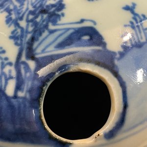 A Chinese blue and white lime pot for the Vietnamese market, Kangxi — photo 8