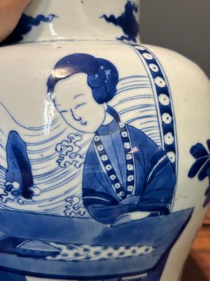 A Chinese blue and white 'Long Eliza' vase, Kangxi — 照片 16