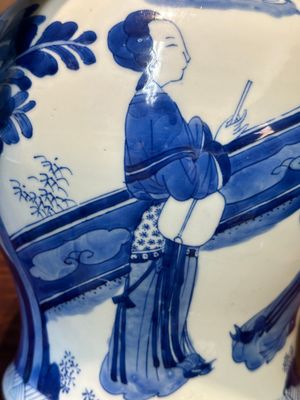 A Chinese blue and white 'Long Eliza' vase, Kangxi — 照片 18