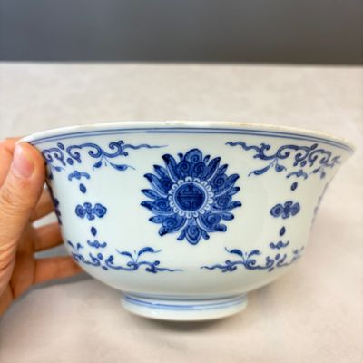 A Chinese blue and white 'Lotus' bowl — foto 5