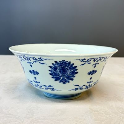 A Chinese blue and white 'Lotus' bowl — foto 1