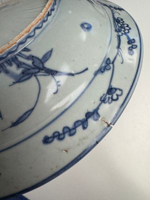 A Chinese blue and white 'Lotus Pond with Ducks' dish — 照片 14