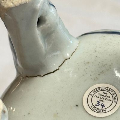 A Chinese blue and white 'Luduan' incense burner  — photo 20