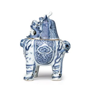 A Chinese blue and white 'Luduan' incense burner  — photo 3