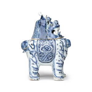 A Chinese blue and white 'Luduan' incense burner  — photo 5