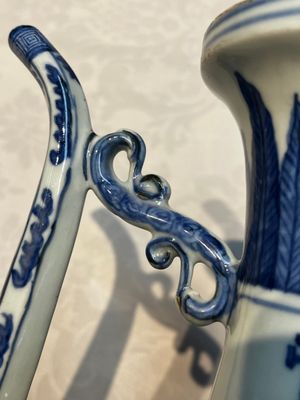 A Chinese blue and white 'Magic Fountain' ewer, heaven ☰ mark, Jiajing — photo 12