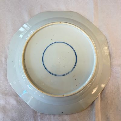 A Chinese blue and white 'Mandarin Duck' dish and a crackle-glazed dish — photo 9