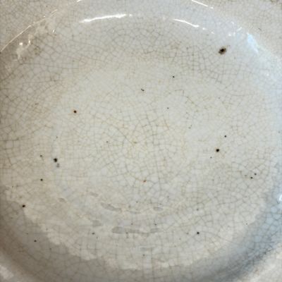 A Chinese blue and white 'Mandarin Duck' dish and a crackle-glazed dish — photo 15