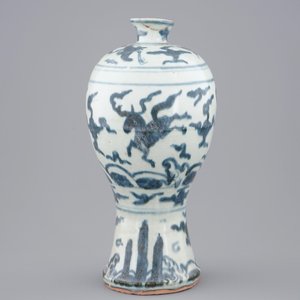 A Chinese blue and white meiping vase, Ming, Wanli — 照片 2