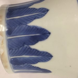 A Chinese blue and white meiping vase with floral design, Kangxi — 照片 5