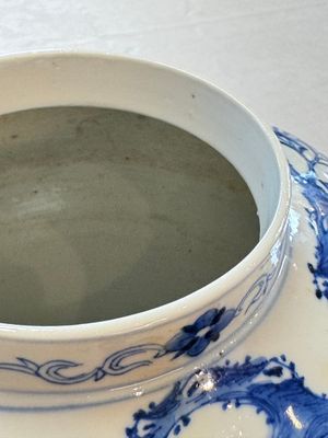 A Chinese blue and white 'Monkeys' vase, Man Tang Fu Ji 滿堂福記 mark, 19th C. — foto 12