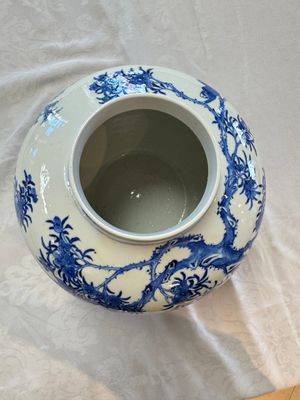 A Chinese blue and white 'Monkeys' vase, Man Tang Fu Ji 滿堂福記 mark, 19th C. — foto 9