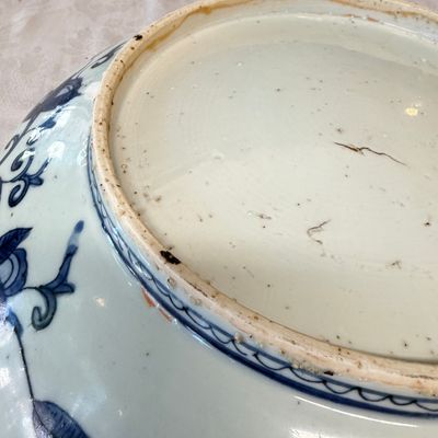 A Chinese blue and white 'Mountainous Landscape' dish — photo 10
