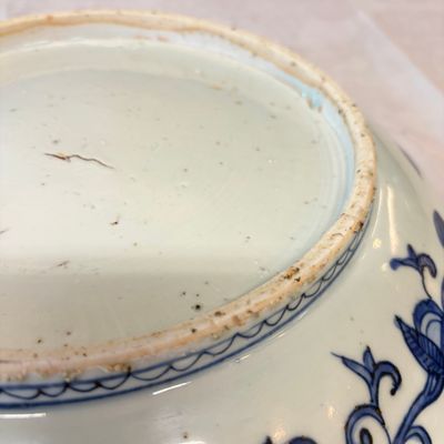 A Chinese blue and white 'Mountainous Landscape' dish — photo 11