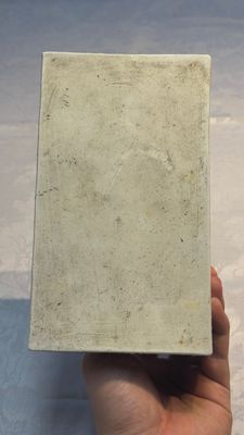 A Chinese blue and white 'Mountainous Landscape' writing set with an inkwell, sander and candlestick, Qianlong — photo 29
