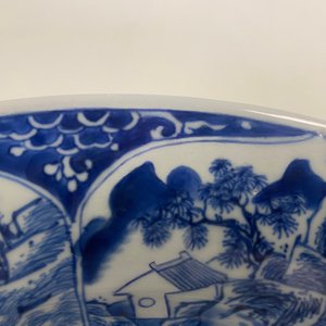 A Chinese blue and white 'musicians' dish, Kangxi — photo 5