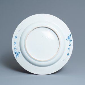A Chinese blue and white 'musicians' dish, Kangxi — photo 2