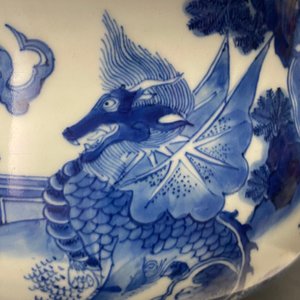 A Chinese blue and white 'mythical beasts' censer, Transitional period — photo 14