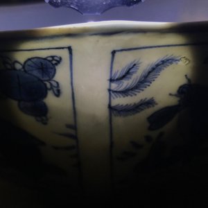 A Chinese blue and white octagonal bowl with various fish, Wanli — photo 16