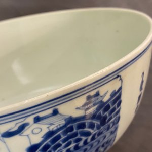 A Chinese blue and white 'Ode to the red cliffs' bowl, Kangxi/Yongzheng — 照片 8