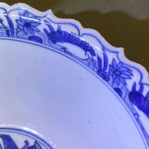 A Chinese blue and white 'pagoda landscape' bowl, Wanli — 照片 22