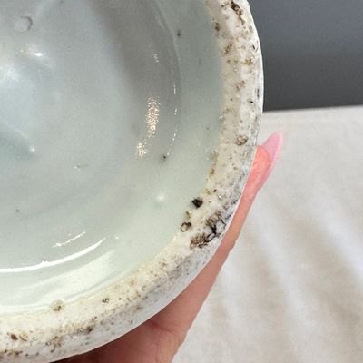 A Chinese blue and white peach-shaped cadogan-type wine pot  — photo 7