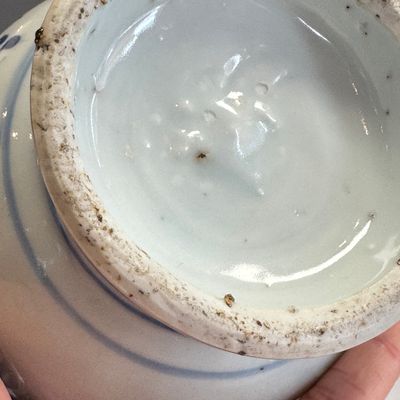 A Chinese blue and white peach-shaped cadogan-type wine pot  — photo 10