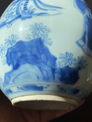 A Chinese blue and white pear-shaped 'narrative subject' vase, Kangxi — 照片 8